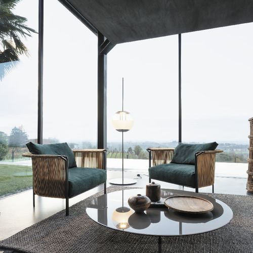 Poltrona classica - ALTON - LEMA Home - in tessuto / in pelle / in corda