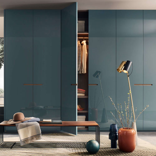 Armadio contemporaneo - ELEGANT  - LEMA Home - in rovere / in legno laccato brillante / in metallo