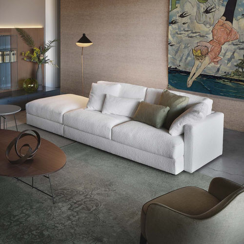 Divano modulare - GLEE  - LEMA Home - contemporaneo / in tessuto / in pelle