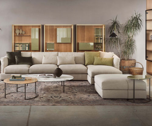 Divano modulare - GROOVY  - LEMA Home - contemporaneo / in tessuto / in pelle