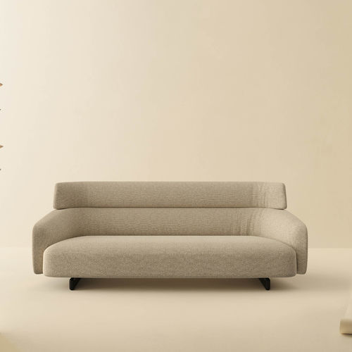 Divano contemporaneo - ARES - LEMA Home - in tessuto / in pelle / beige