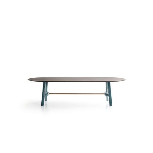Tavolo da pranzo contemporaneo - AUGUST - LEMA Home - in legno / in marmo / con supporto in legno