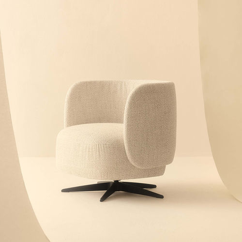 Poltrona contemporanea - MIKI - LEMA Home - in tessuto / in pelle / beige