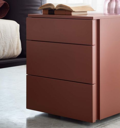 Comodino contemporaneo - FLORENS  - LEMA Home - in legno / con supporto in legno / rettangolare
