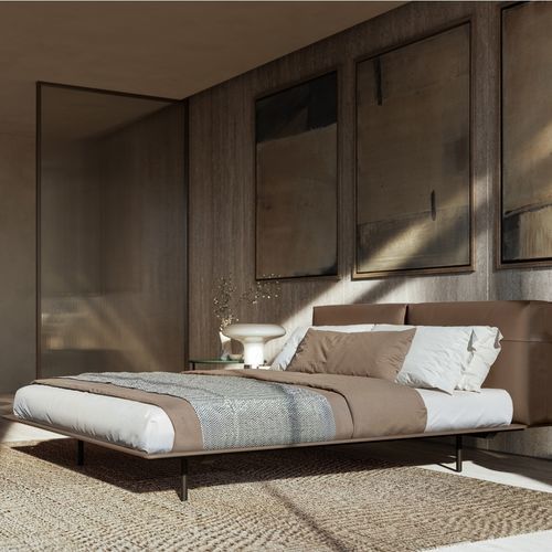 Letto flottante - MYNIGHT - LEMA Home - matrimoniale / contemporaneo / con illuminazione