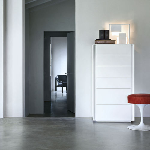 Cassettiera contemporanea - LUNA - LEMA Home - in legno laccato / di Marelli e Molteni / bianca