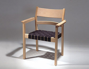 Sedia contemporanea - GE 882 - Getama Danmark - in rovere / impilabile / per uso residenziale