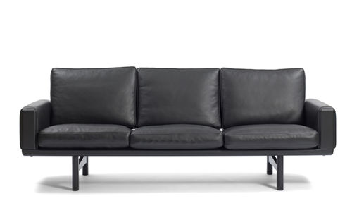 Divano contemporaneo - ge 236 - Getama Danmark - in pelle / nero / di Hans J. Wegner