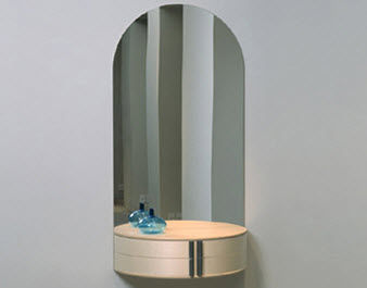 Specchio da bagno a muro - JOY - Getama Danmark - contemporaneo / con ripiano