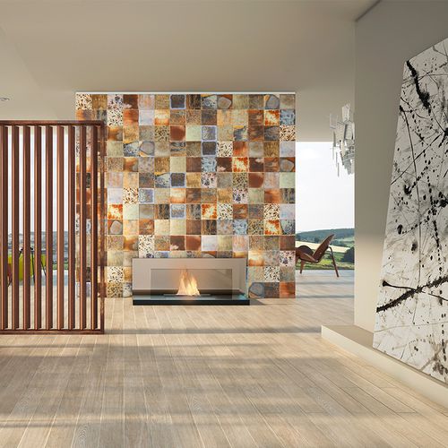 Piastrella in gres porcellanato - TRUE - Recer - lucida / da interno / da bagno