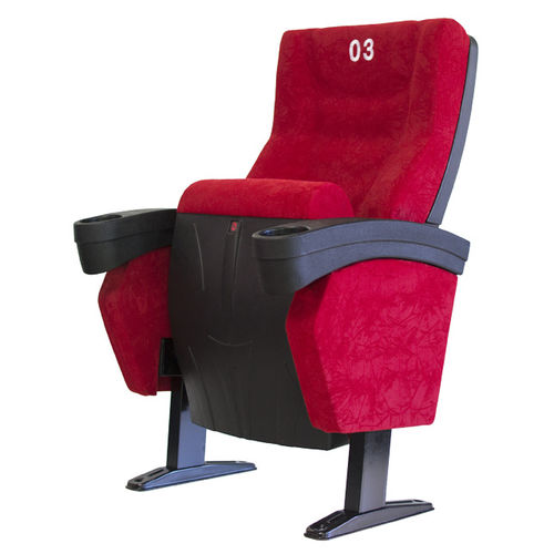 Poltrona per cinema in tessuto - BUSCARINI - Ezcaray International Seating - rossa