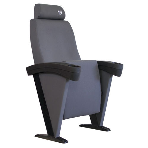 Poltrona per cinema in tessuto - EZ12  - Ezcaray International Seating - nera / con poggiatesta
