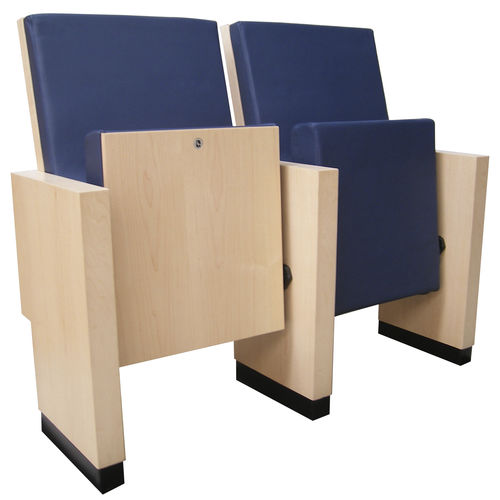 Poltrona per auditorium contemporanea - CAE - Ezcaray International Seating - in tessuto / in legno / imbottita