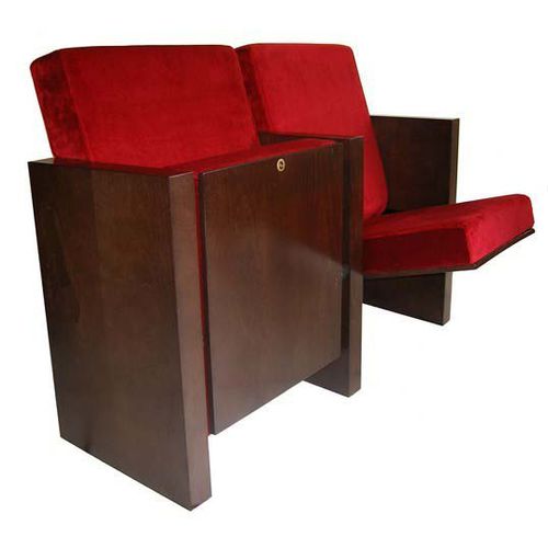 Poltrona per auditorium contemporanea - CIRCO - Ezcaray International Seating - in velluto / in legno / imbottita
