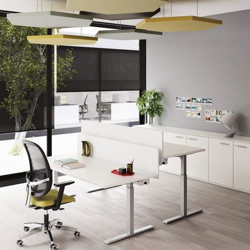 Scrivania per open space - POP TEE - Frezza - da terra / individuale / design minimalista
