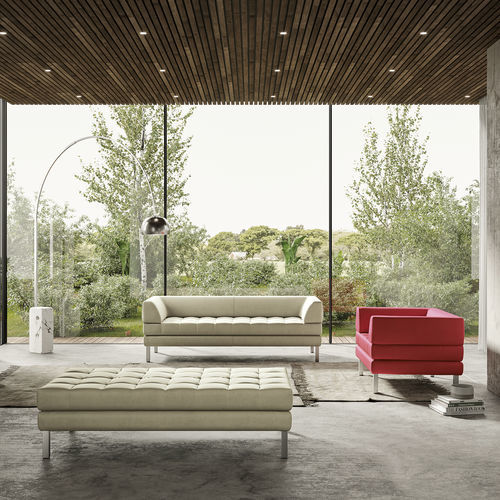 Divano compatto - MOMA - Frezza - chesterfield / in schiuma di poliuretano / in nylon