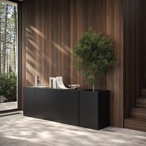 Credenza contemporanea - MUX70 - Frezza - in legno / con cassetti / con ante battenti