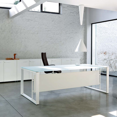 Scrivania per open space - VELVET - Frezza - da terra / contemporanea / in legno