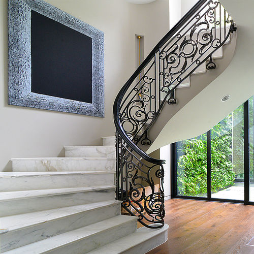 Balaustra in acciaio inossidabile - DOUBLE FLIGHT - elite metalcraft - da interno / per scala