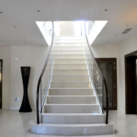 Scala dritta - LINKSWAY - elite metalcraft - con gradini in pietra / con struttura in legno / con struttura in acciaio