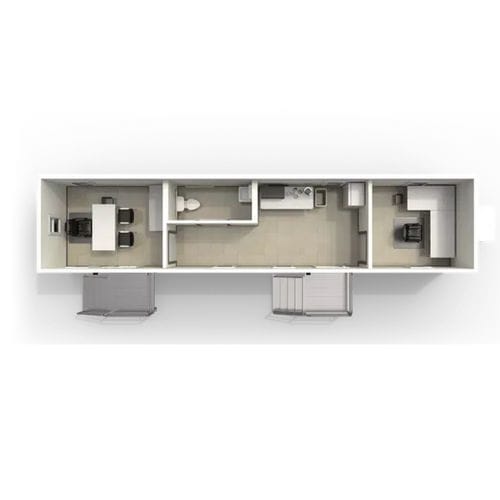 WC da appoggio - IN UNIT RESTROOMS - Williams Scotsman - in metallo / contract / per casa mobile