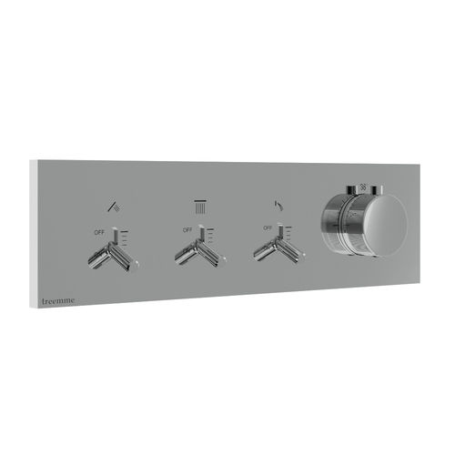 Miscelatore da doccia - RWIT 2B94 CC 01 - Rubinetterie Treemme - da parete / termostatico / in metallo cromato