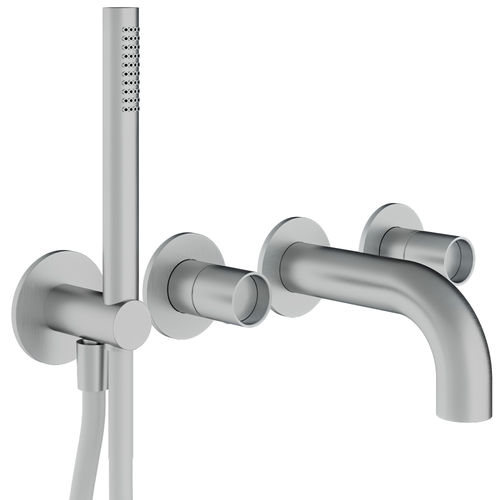 Miscelatore per lavabo - RWIT 4AD8 IS 04 - Rubinetterie Treemme - da parete / in metallo cromato / da bagno