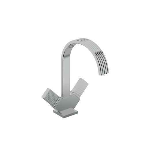 Miscelatore doppio comando per lavabo - IT 7A14 CC KO ZZ - Rubinetterie Treemme - da appoggio / in metallo cromato / da bagno
