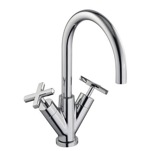 Miscelatore doppio comando per lavabo - IT 1015 CC XV ZZ - Rubinetterie Treemme - da appoggio / in metallo cromato / da bagno