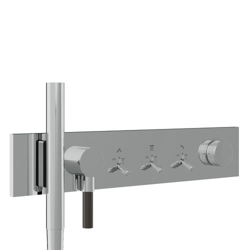 Miscelatore da doccia - RWIT 2B97 CC 01 - Rubinetterie Treemme - da parete / in metallo cromato / da bagno