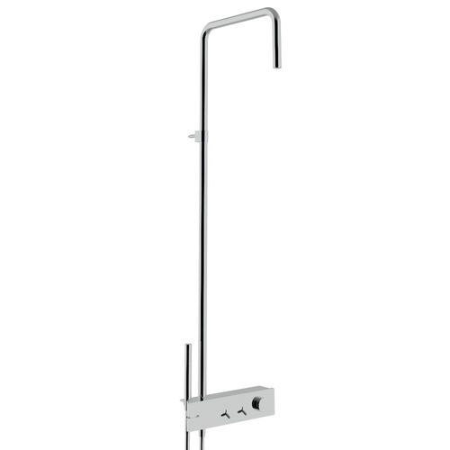 Colonna doccia da parete - IT 2B60 CC WA ZZ - Rubinetterie Treemme - contemporanea / con doccia a mano / con rotaia