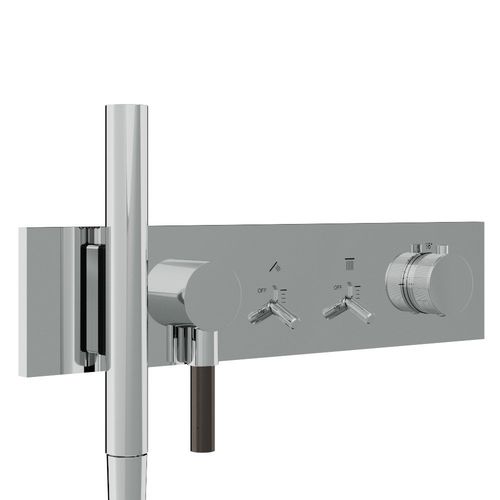 Miscelatore da doccia - RWIT 2B92 IS 01 - Rubinetterie Treemme - da parete / in metallo cromato / da bagno