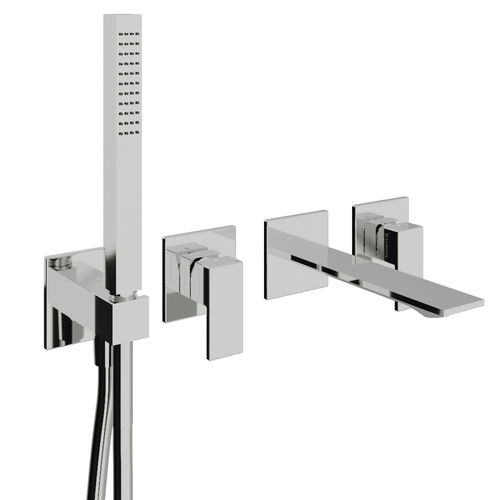 Miscelatore da doccia - RWIT 4BD8 CC 01 - Rubinetterie Treemme - da parete / in metallo cromato / da bagno