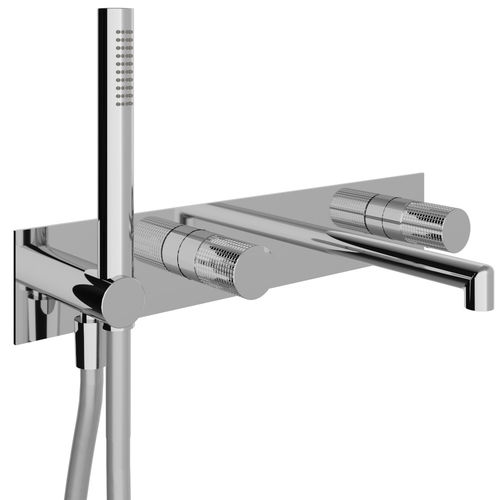 Miscelatore per lavabo - RWIT 5BD7 CC Z4 - Rubinetterie Treemme - da parete / in metallo cromato / da bagno
