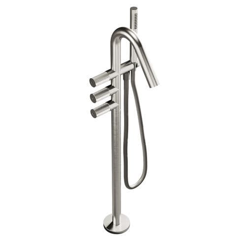 Miscelatore da vasca - RWIT 6084 IS 01 - Rubinetterie Treemme - a pavimento / in metallo cromato / da bagno