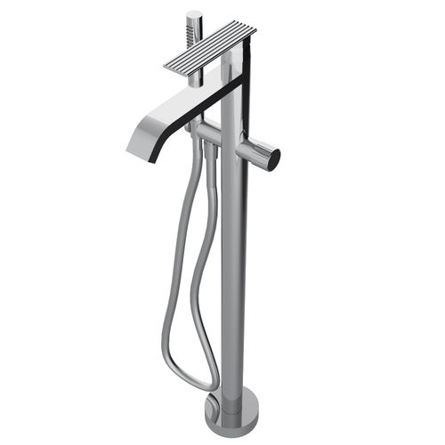Miscelatore da vasca - RWIT 2A03 CC 01 - Rubinetterie Treemme - a pavimento / in metallo cromato / da bagno