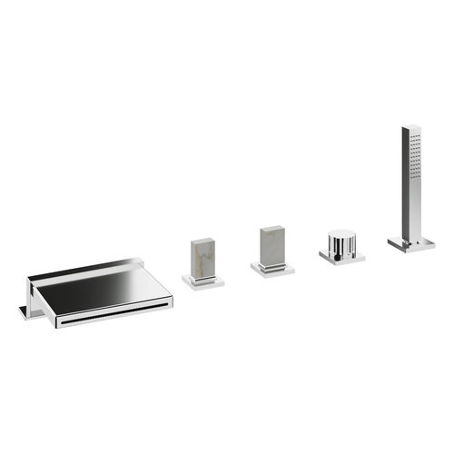 Miscelatore da vasca - IT 7A06 CC K_ ZZ - Rubinetterie Treemme - da appoggio / in metallo cromato / da bagno