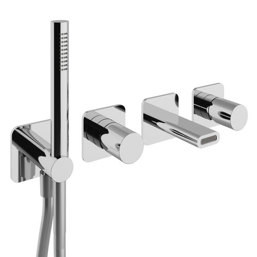Miscelatore da doccia - RWIT 54D8 CC 01 - Rubinetterie Treemme - da parete / in metallo cromato / da bagno