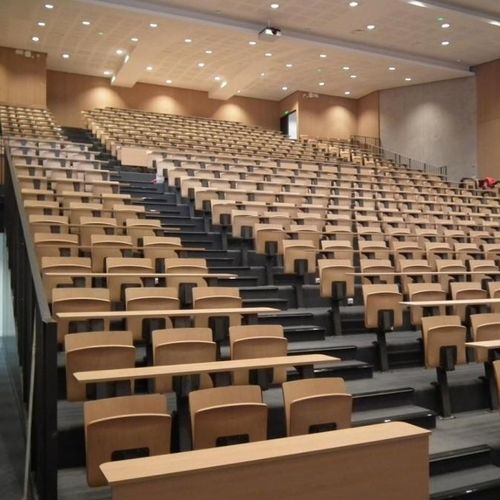 Poltrona per auditorium contemporanea - ONTARIO - MASTER INDUSTRIE - in tessuto / in legno / imbottita