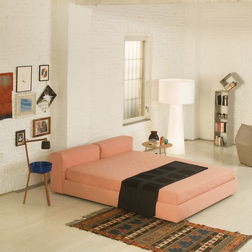 Letto matrimoniale - SUPEROBLONG  - Cappellini - contemporaneo / imbottito / con testiera