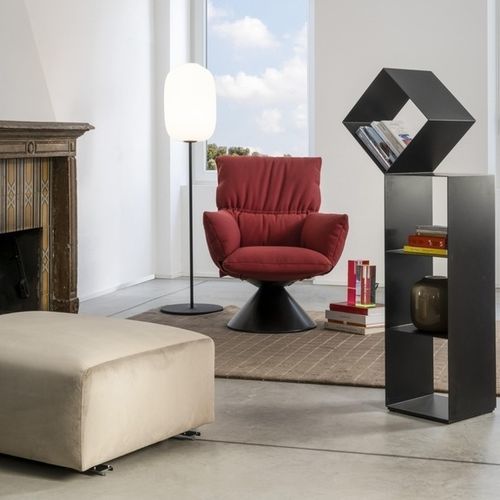 Libreria contemporanea - DROP - Cappellini - in lamiera / di Studio Nendo / nera