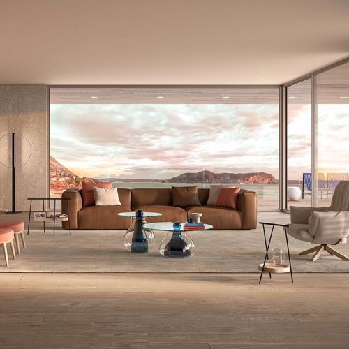 Divano modulare - OBLONG PLUS - Cappellini - d'angolo / contemporaneo / in tessuto