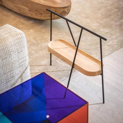 Portariviste contemporaneo - PINCH - Cappellini - per uso residenziale / in metallo / in legno massiccio