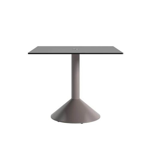 Tavolo contemporaneo - LUD'O TECH - Cappellini - impiallacciato in legno / in laminato ad alta pressione / con supporto in metallo