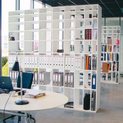Scaffale a paravento - PC_7 - Cappellini - contemporaneo / in legno laccato / bianco
