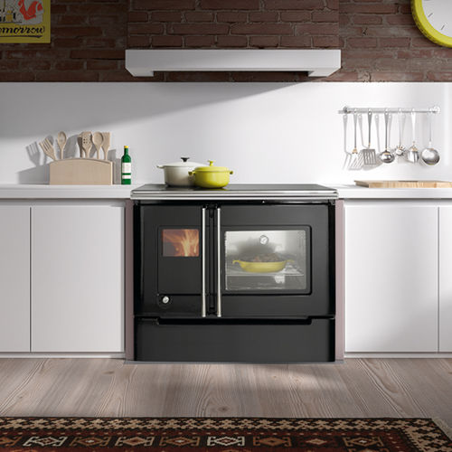 Blocco cottura a legna - CARES - HERGÓM - 2 fuochi / 1 forno / classe A