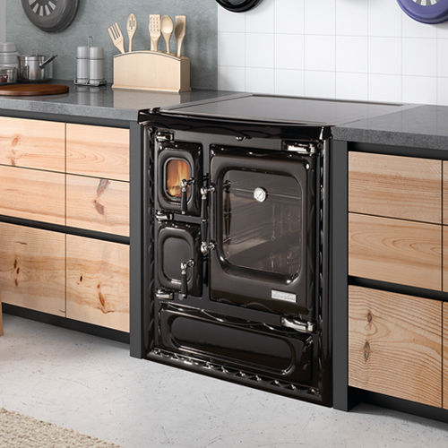 Blocco cottura a legna - DEVA 75 N - HERGÓM - 3 fuochi / 1 forno / classe A