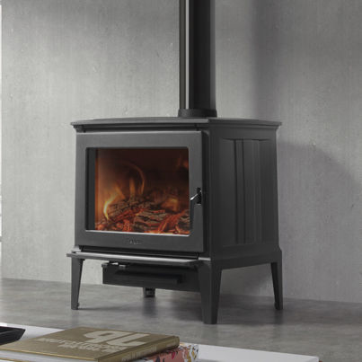 Stufa a legna - E-30 L - HERGÓM - 11 kW / con piedi / classica