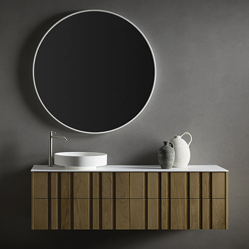 Mobile lavabo sospeso - IGI - Naxani - in legno massiccio / contemporaneo / con cassetti