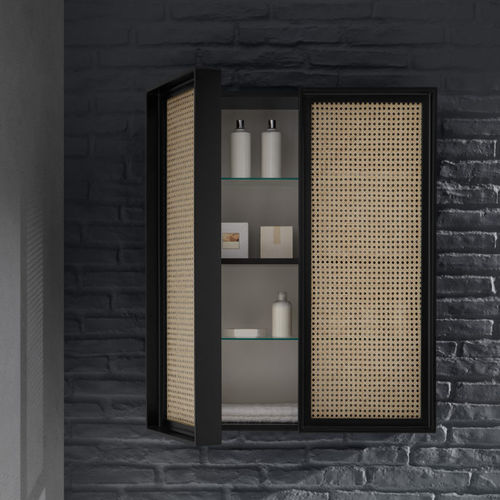 Mobile pensile per bagno con specchio contemporanea - ROTEN - Naxani